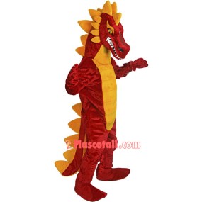 Deluxe Red Dragon Mascot Costume