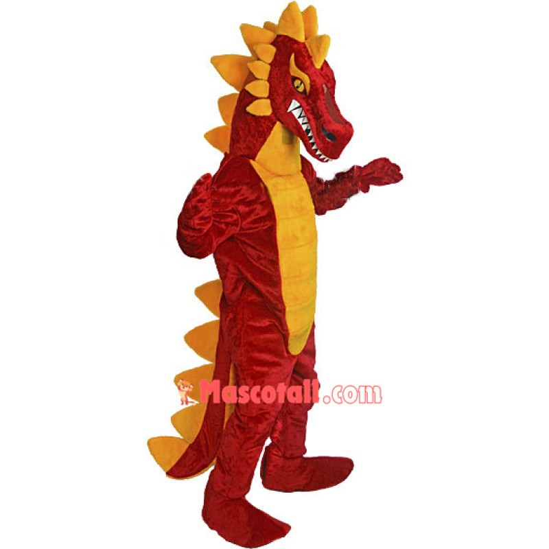Deluxe Red Dragon Mascot Costume