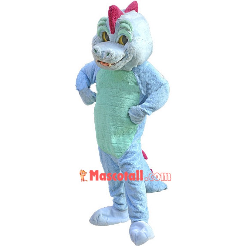 Blue Magic Dragon Mascot Costume