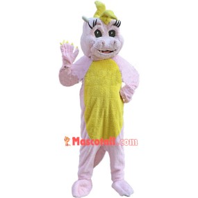 Pink Magic Dragon Mascot Costume