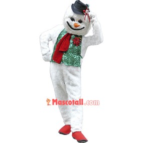 Holiday Snowman Mascot Costume