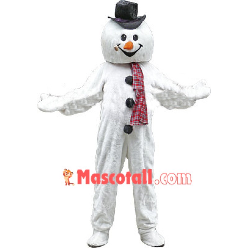 Christmas Snowman Mascot Costume Free Shipping