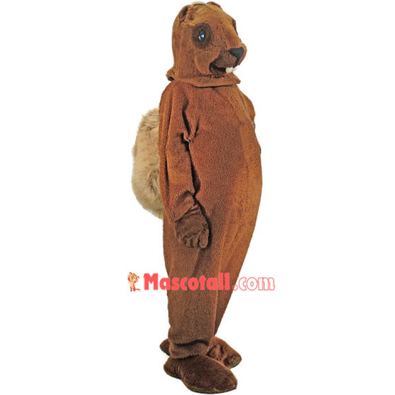 A Medium-brown Squirrel Mascot Costume