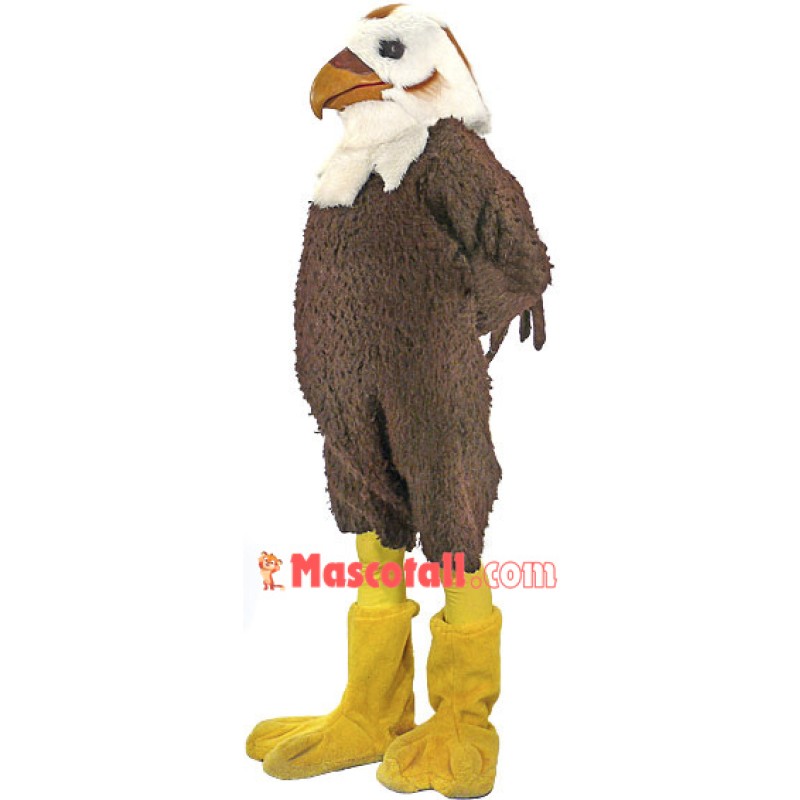 Brown & White Hawk Mascot Costume