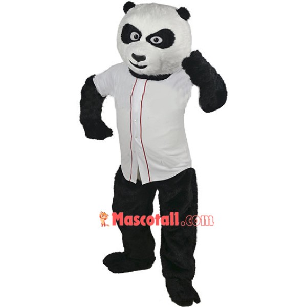 Baseball Panda Bear Mascot Costume