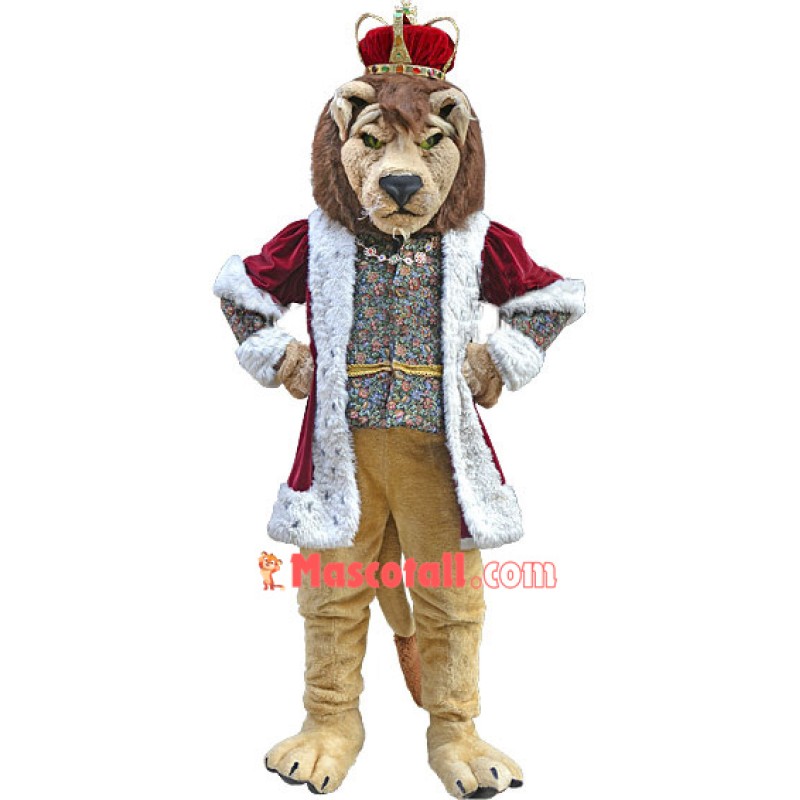 Deluxe King Lion Mascot Costume