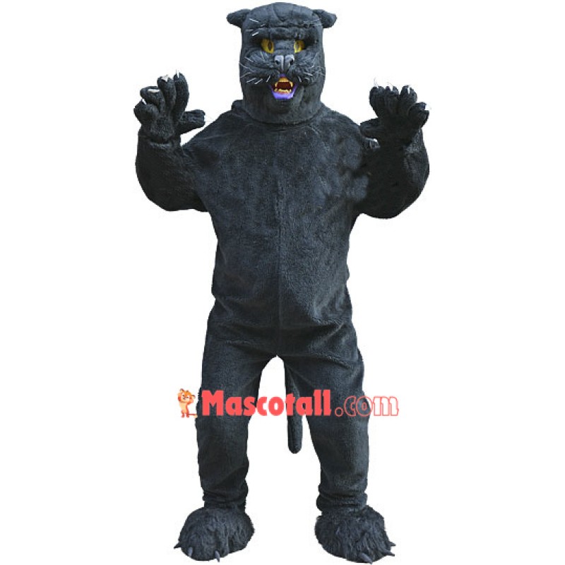 Sleek Black Panther Mascot Costume