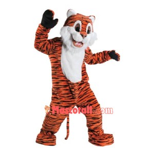 ADULT DELUXE  TIGER MASCOT COSTUME