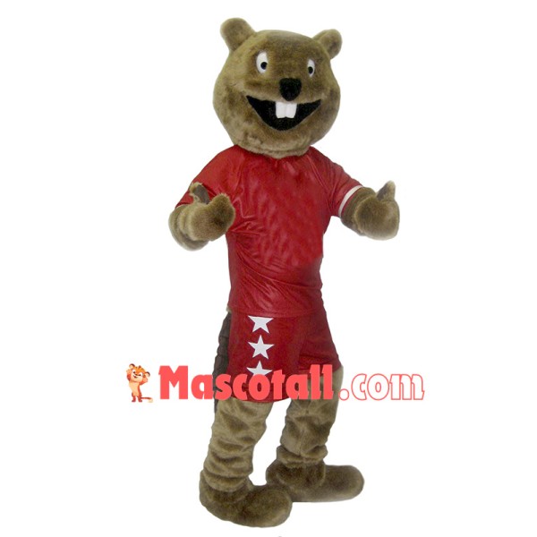 Happy Beaver Mascot Costume Free Shipping
