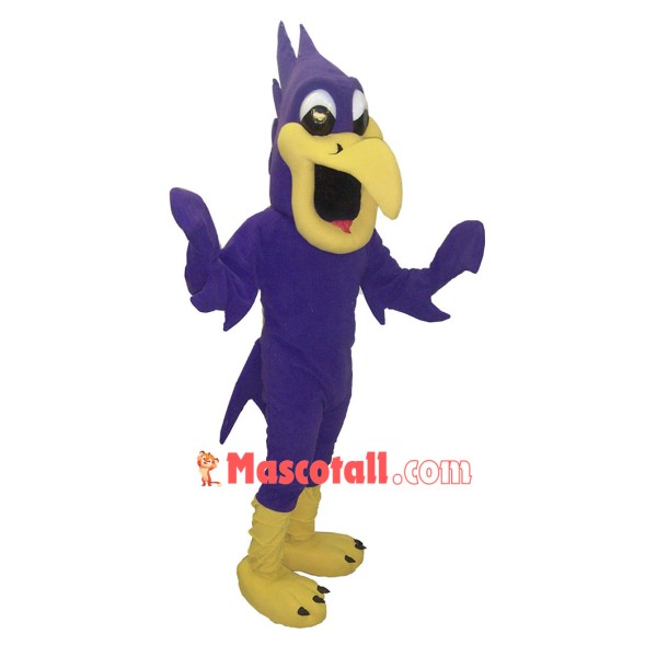 Purple Bird Mascot Costume