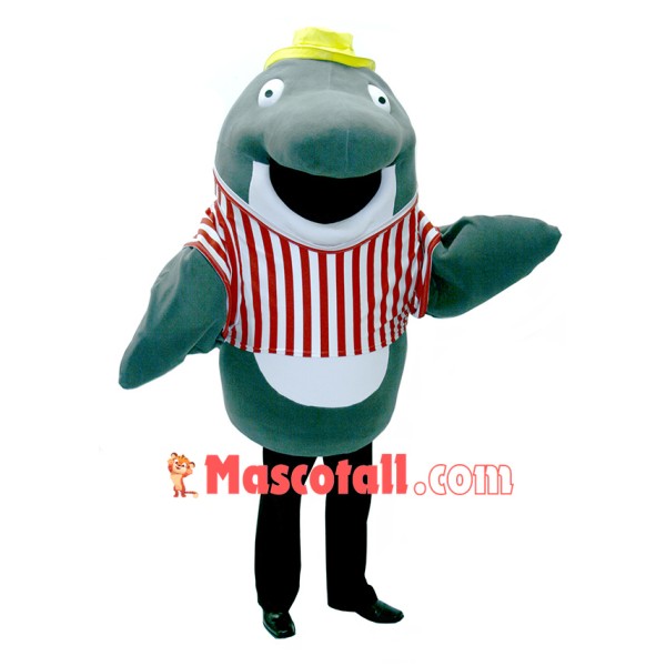 Green Dolphin Mascot Costume