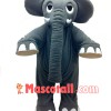 High Quality Grey Elephant Mascot Costume