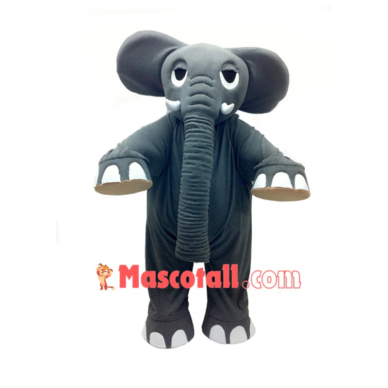 High Quality Grey Elephant Mascot Costume