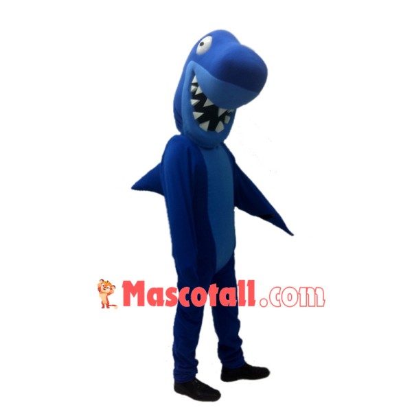 Blue Shark Mascot Costume