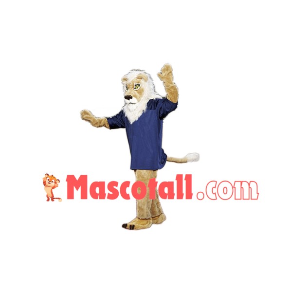High School Lion Mascot Costume For Adult