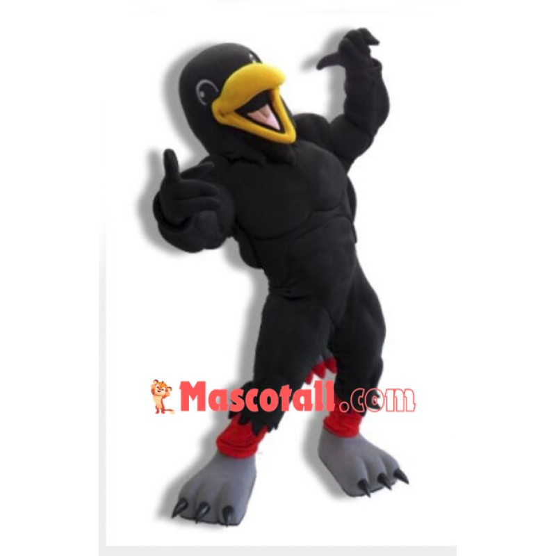 Power Black Raven Mascot Costume