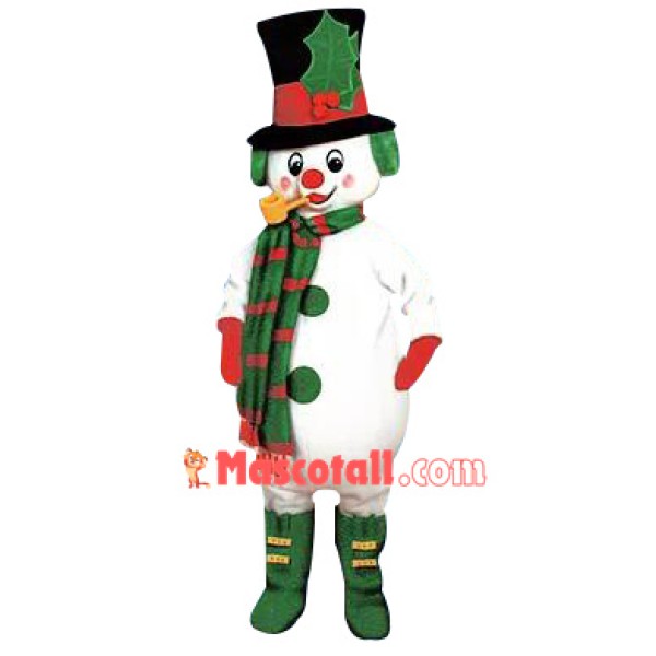 Xmas Snowman Mascot Costume