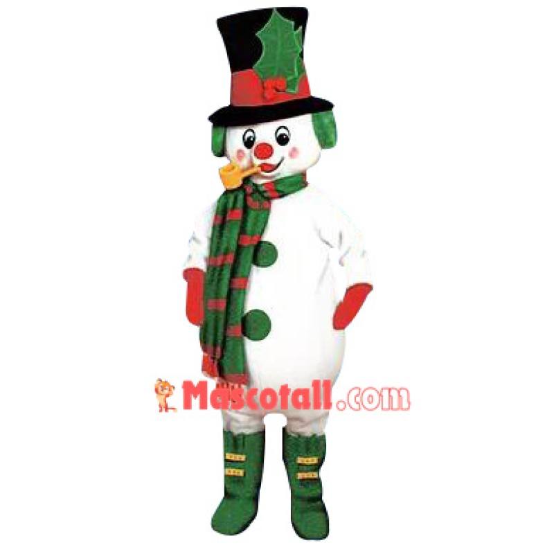 Xmas Snowman Mascot Costume