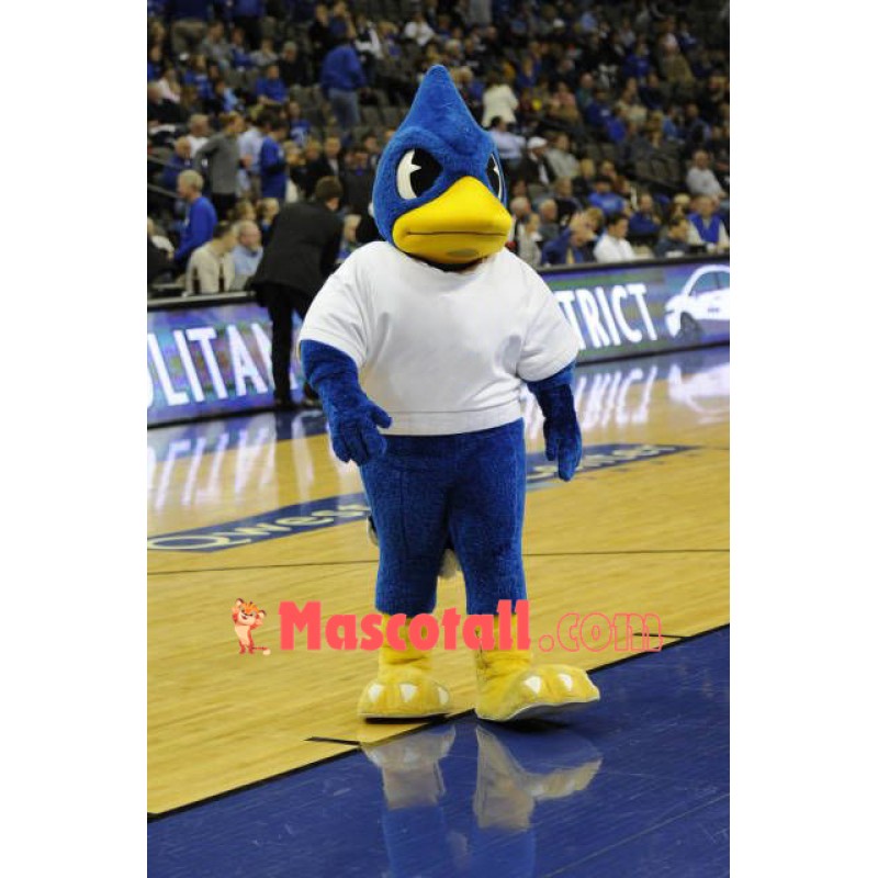 College Blue Bird Mascot Costume