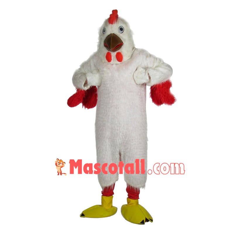 High Quality White Chicken Mascot Costume