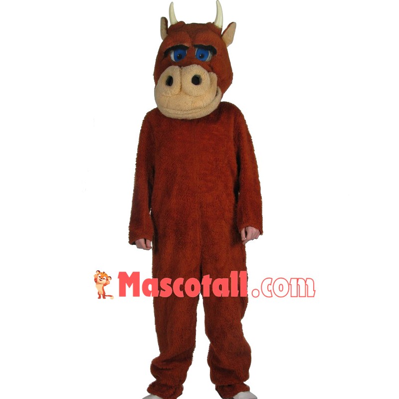One Person Bull Mascot Costume