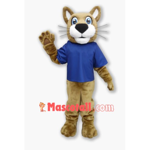 Friendly Wildcat Mascot Costume