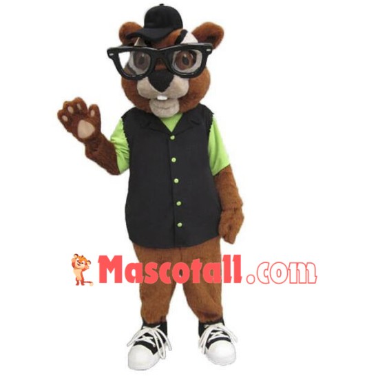 Chubby Chipmunk Mascot Costume