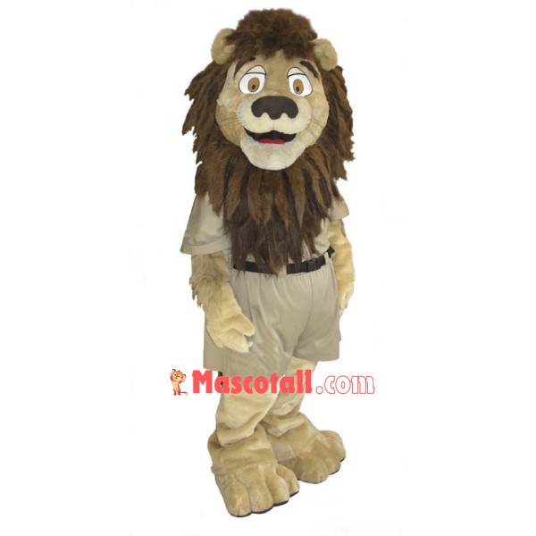 College Lion Mascot Costume Free Shipping