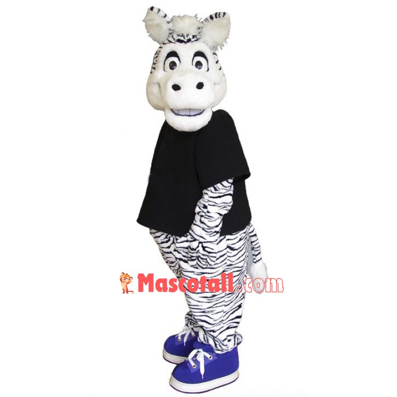 College Zebra Mascot Costume