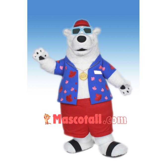 Cool Polar Bear Mascot Costume