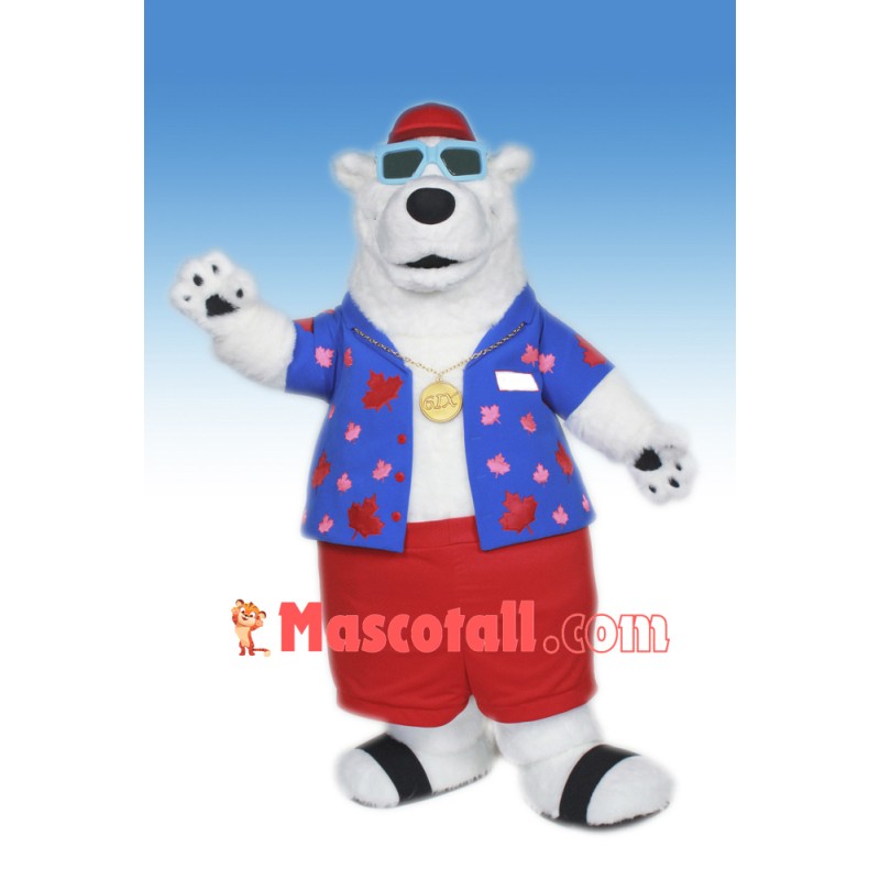 Cool Polar Bear Mascot Costume