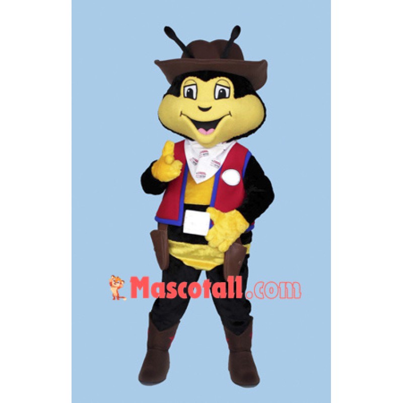Cowboy Bee Mascot Costume