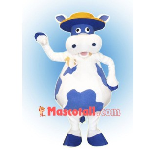 Blue Cow Mascot Costume