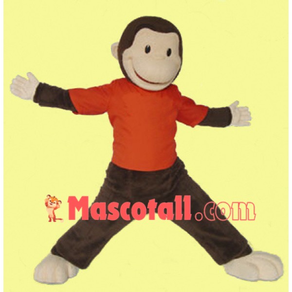 Curious George Monkey Mascot Costume