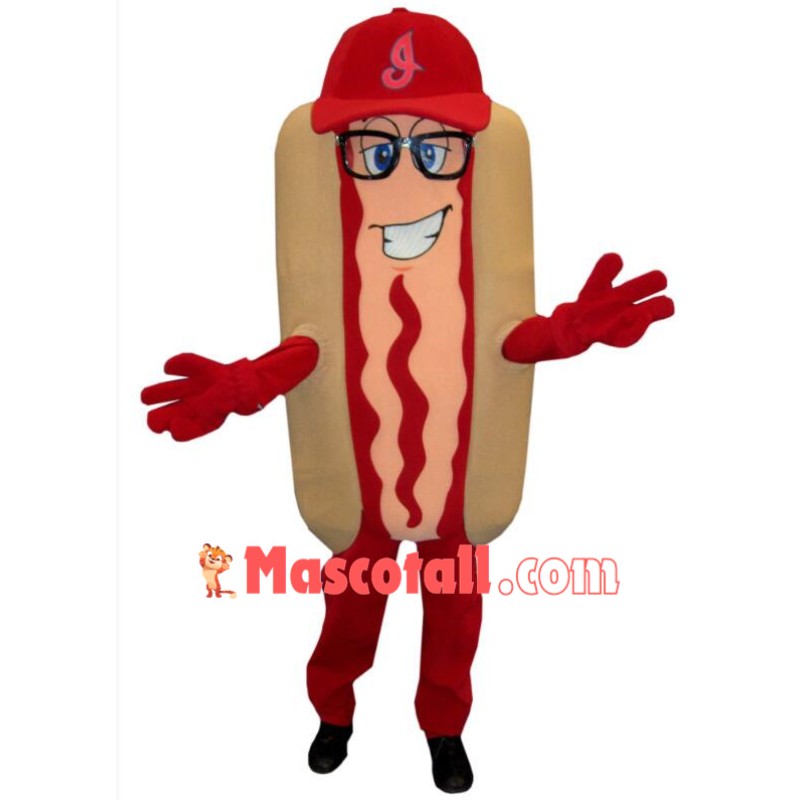 Happy Hotdog Mascot Costume