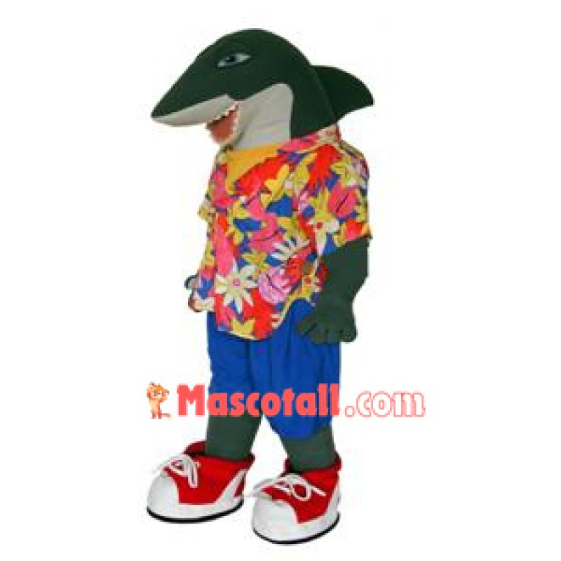 College Lightweight Shark Mascot Costume