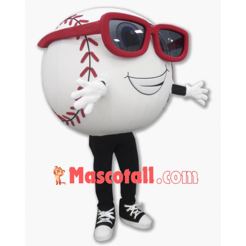 Happy Baseball Mascot Costume