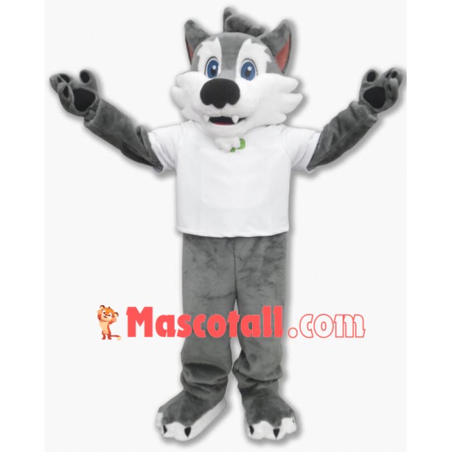 College Wolf Mascot Costume