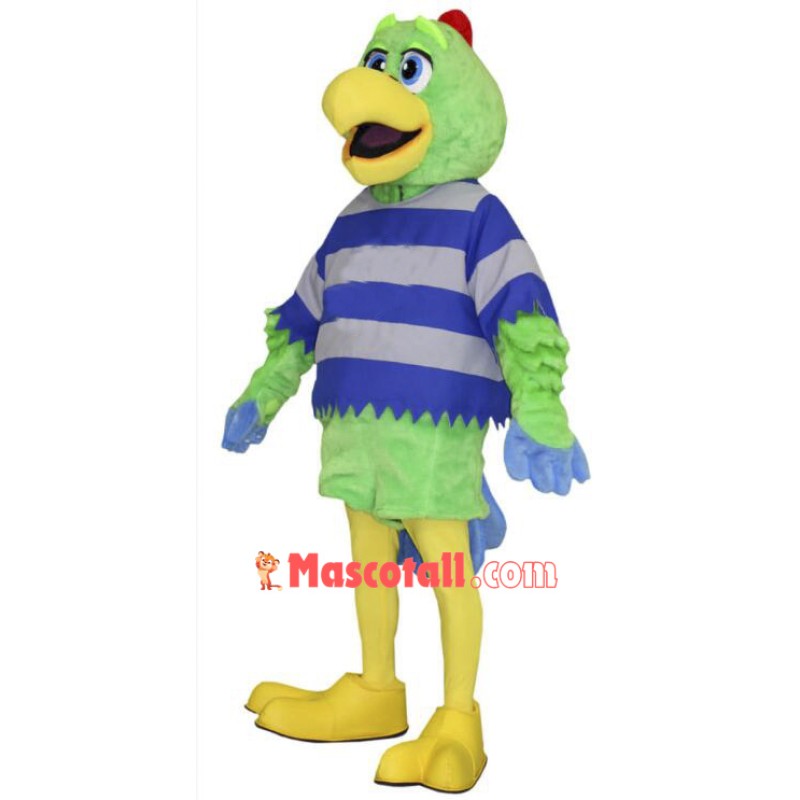 Fashion Green Parrot Mascot Costume