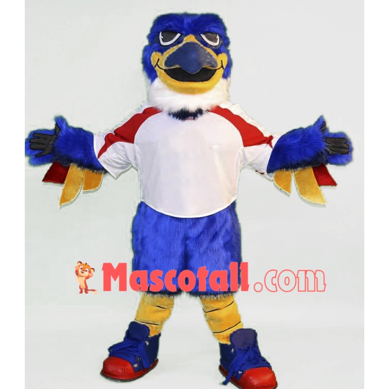Blue Thunderbird Mascot Costume