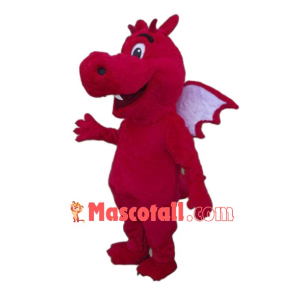 Red Lightweight Dragon Mascot Costume