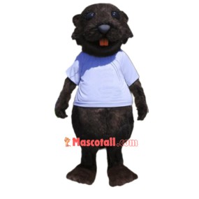 High Quality Sporty Beaver Mascot Costume