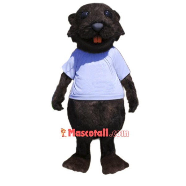 High Quality Sporty Beaver Mascot Costume