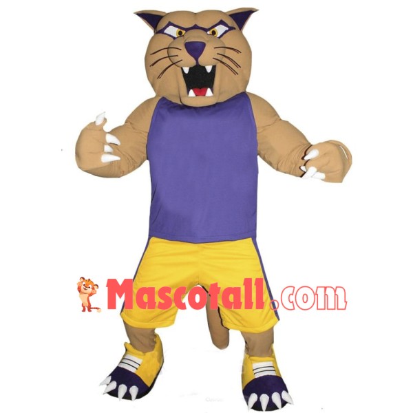 Sport Cougar Mascot Costume Free Shipping