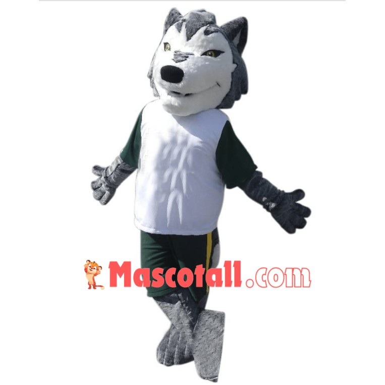 Sport Lightweight Wolf Mascot Costume