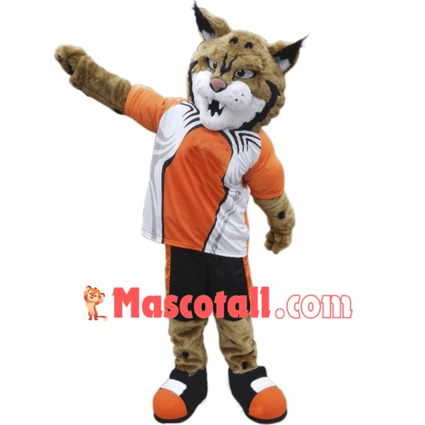 College Lightweight Bobcat Mascot Costume