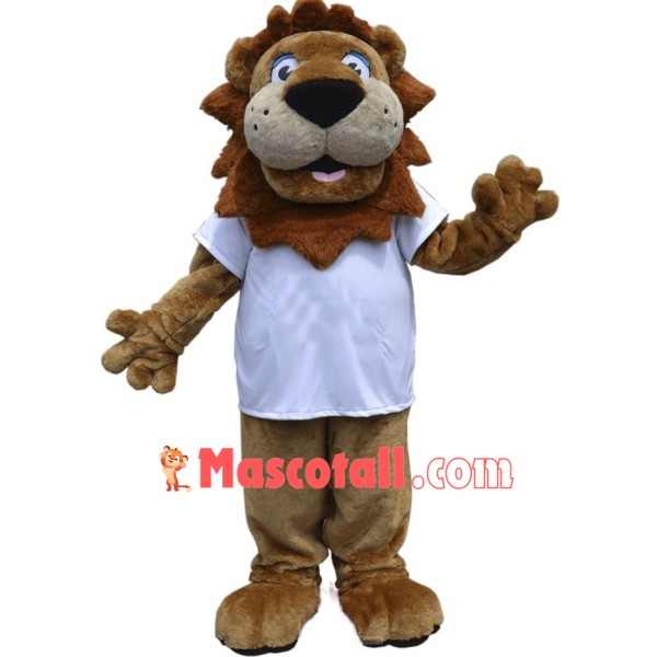 Happy Lightweight Lion Mascot Costume