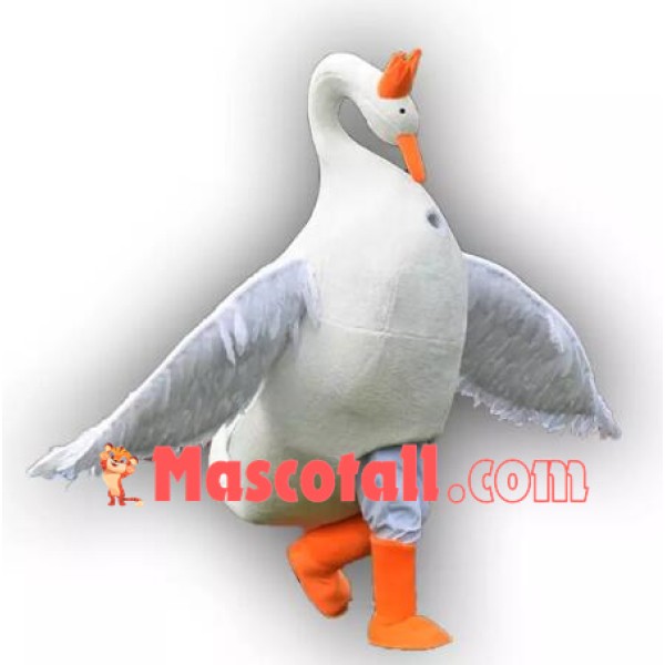 High Quality Swan Mascot Costume