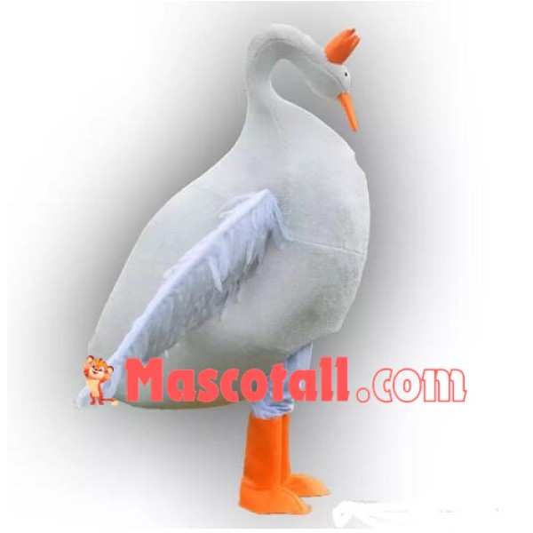 High Quality Swan Mascot Costume