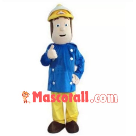 Fireman Sam Mascot Costume